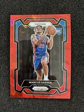 2023-24 Panini Prizm Marcus Sasser Rookie RC Red Cracked Ice Prizm Pistons