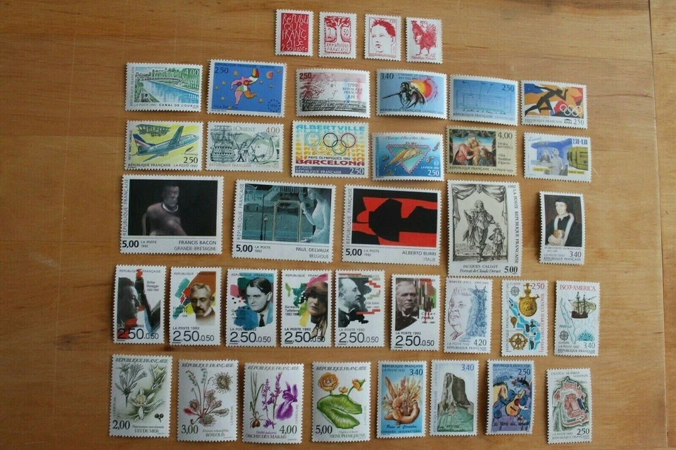 Timbres neufs Français année 1992 Lot 1-T019 - Photo 1/1