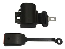 FORKLIFT SEAT LAP BELT 45"+ ROD 6"  BLACK RETRACTABLE CONFORM ECER16 -CS013 BL