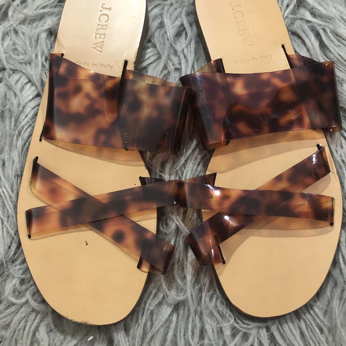 J crew tortoise slides hot sale