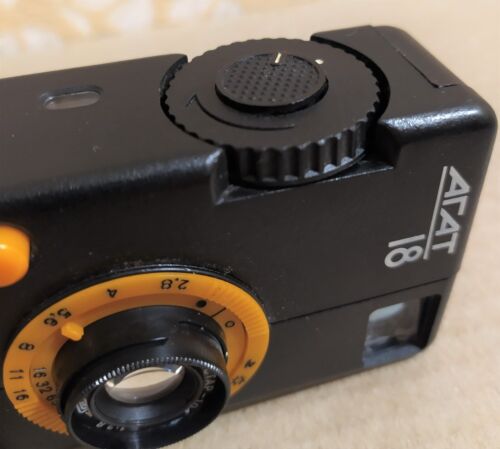 Small compact camera AGAT 18 half-frame 35mm lens Industar-104 2.8/28mm - Picture 4 of 12
