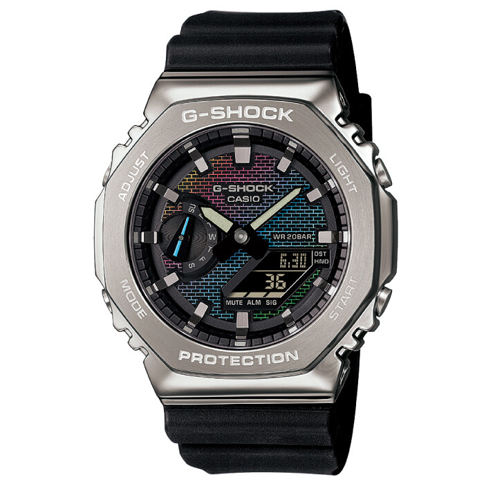 CASIO G-SHOCK GM-2100RW-1AJF Rainbow Brick Wall Analog Digital 
