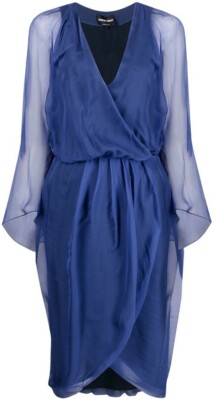 Giorgio Armani Vネック ワンピース 42