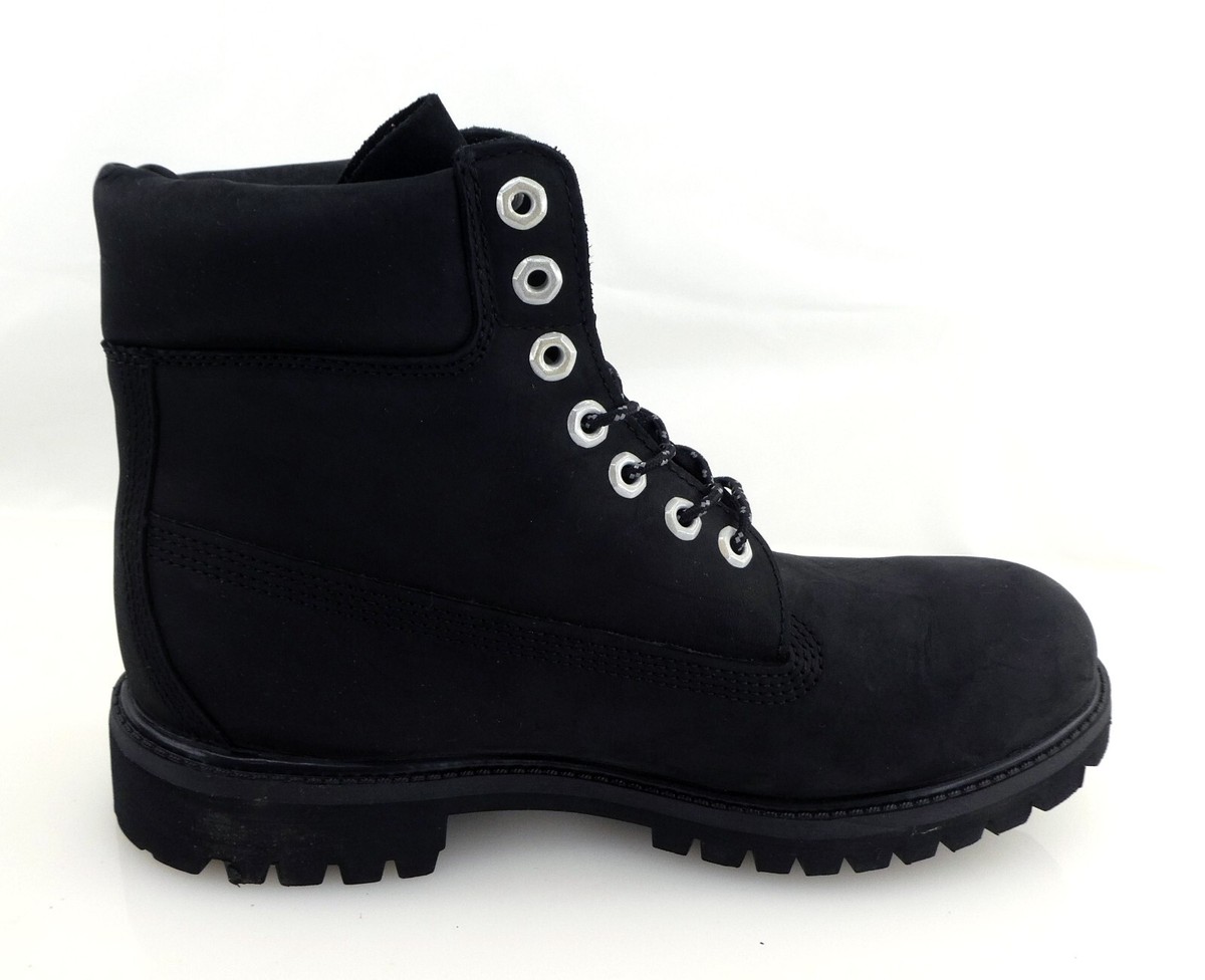 Timberland Shoes 6 Inch Premium Leather Black/Silver Men 6