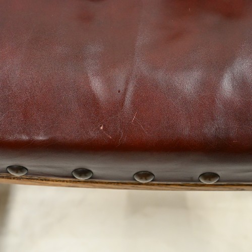 6 Old Charm Dining Chairs Red Hide Studded Leather Light Oak FREE UK Delivery* - Picture 19 of 24