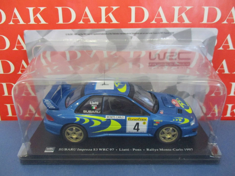 Die cast 1/24 Modellino Auto Subaru Impreza WRC 97 Rally Monte Carlo 1997 Liatti - Immagine 4 di 4