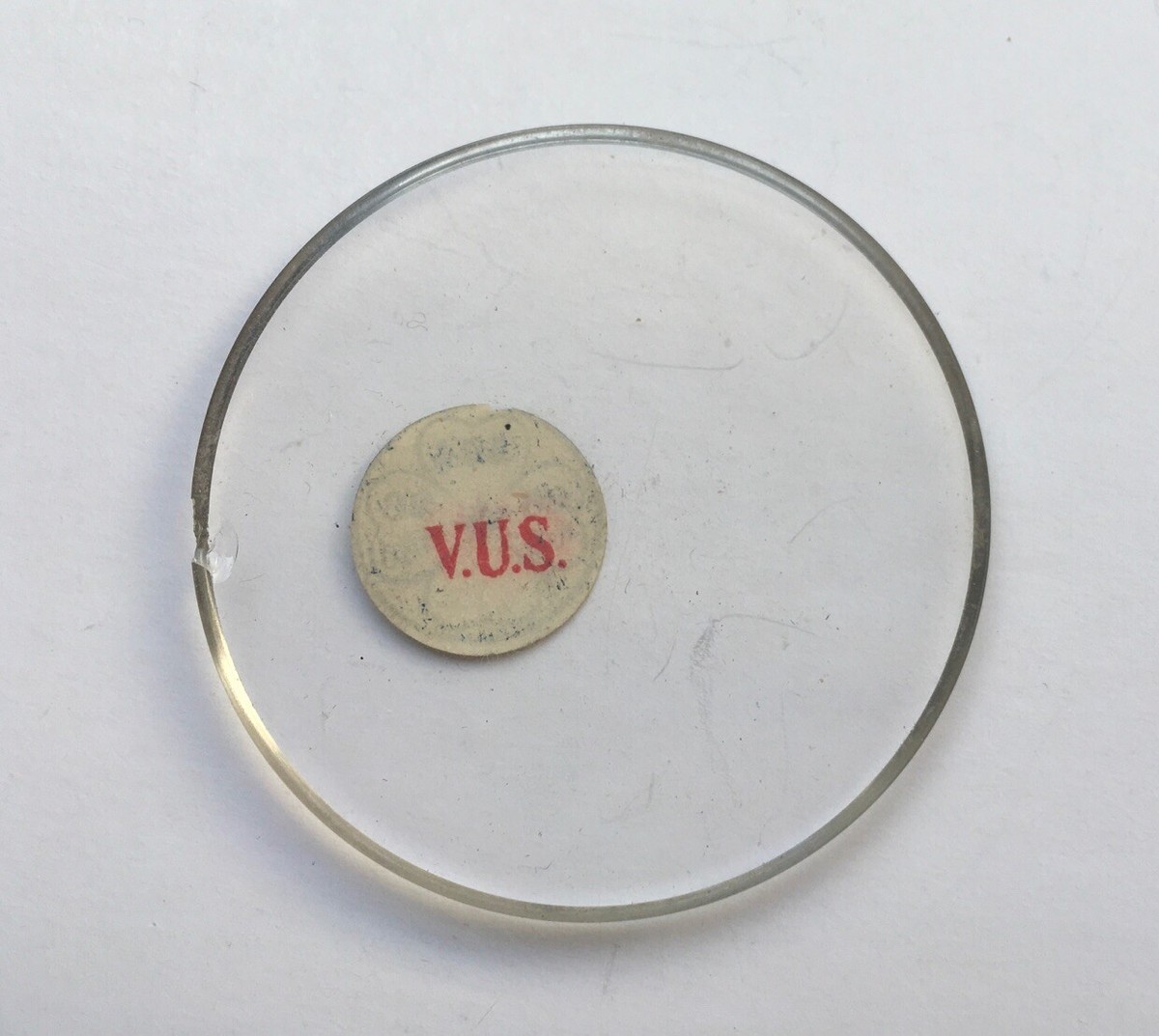 Verre De Régulateur Pour Montre De Poche - Diamètre 574 Mm - Occasion, état à Vérifier