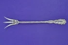 Antique RW&S Sterling 8 3/4" Waverly Lettus Serving Fork Monogrammed         754