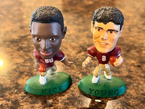 1996 Corinthian Headliners NFL Figuren Rice 030, Young 029, Aikman 006 - Bild 4 von 6