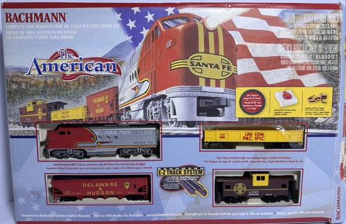 Bachmann #00653 The American HO Scale Train Set Santa Fe E-Z Pista Piezas Reparación | Condition: Used