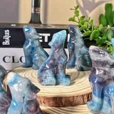 1PC Natural High Quality Trolleite Wolf Carving for Healing