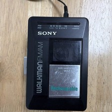 Sony Walkman WM-AF19 FM/AM Radio Cassette Player Rechargeable Headphone Jack