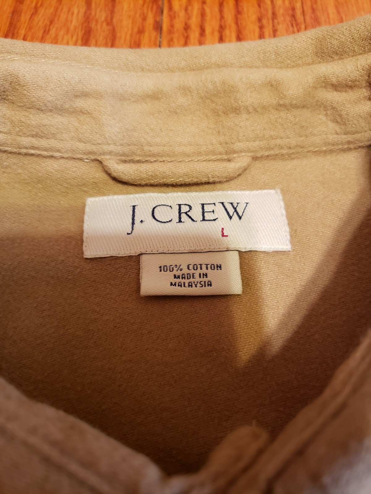 J Crew  Large Brown Button Up Thick - image 6