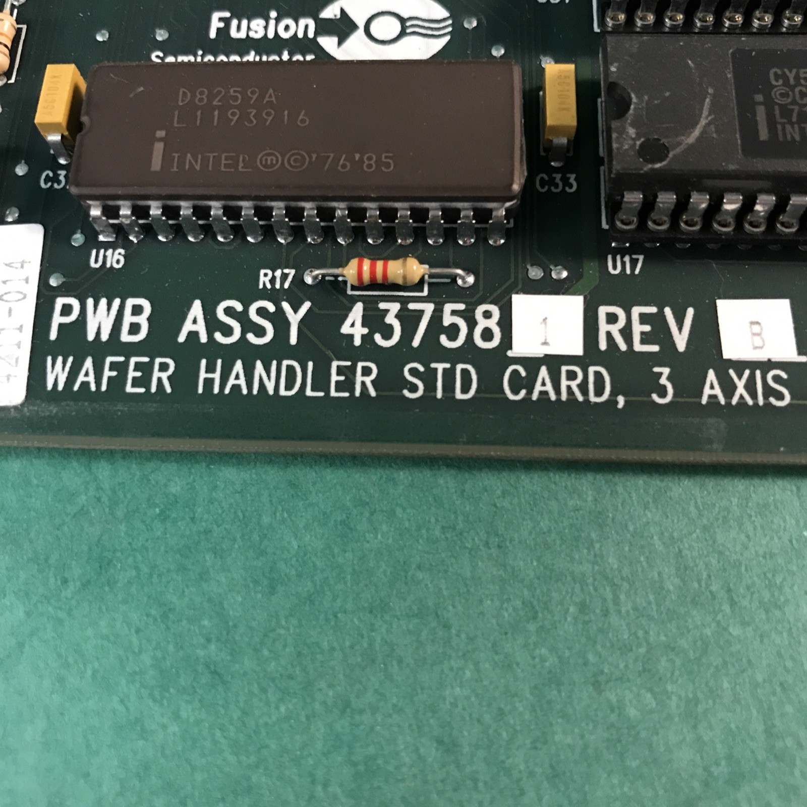 FUSION 43758 SEMICONDUCTOR Wafer Handler STD Card 43758 3 axis