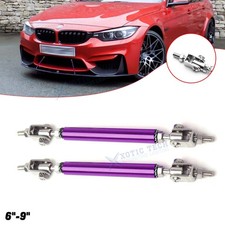 Adjust Purple Bumper Lip Splitter Strut Rod  Support Bar 6''-9'' For BMW 3 4 5