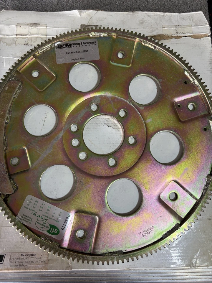 Placa flexible de acero B&M con certificación SFI para Chevrolet 400 Small Block 20232 1970-1980 Foto 4 de 4