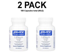 Pure Encapsulations, Lithium Orotate , 2 PACK, 5 mg, 90 Capsules each