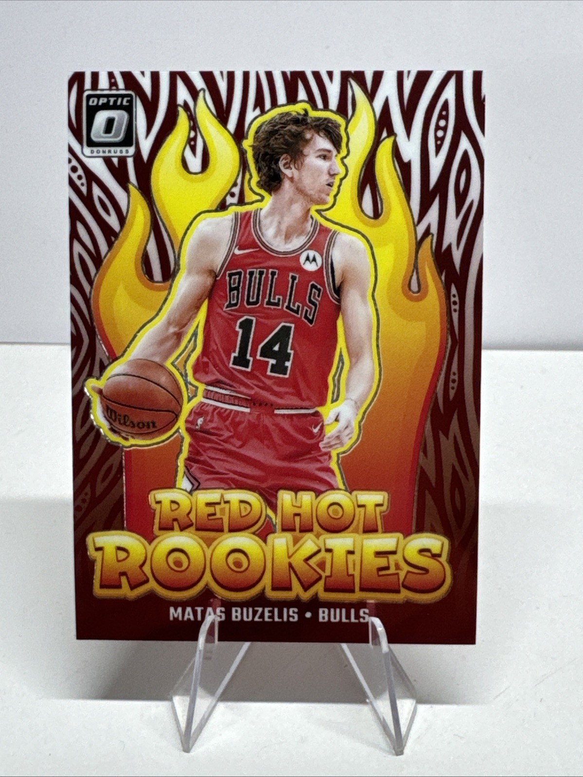 2024-25 Panini Donruss Optic - Red Hot Rookies Matas Buzelis #1 (RC)
