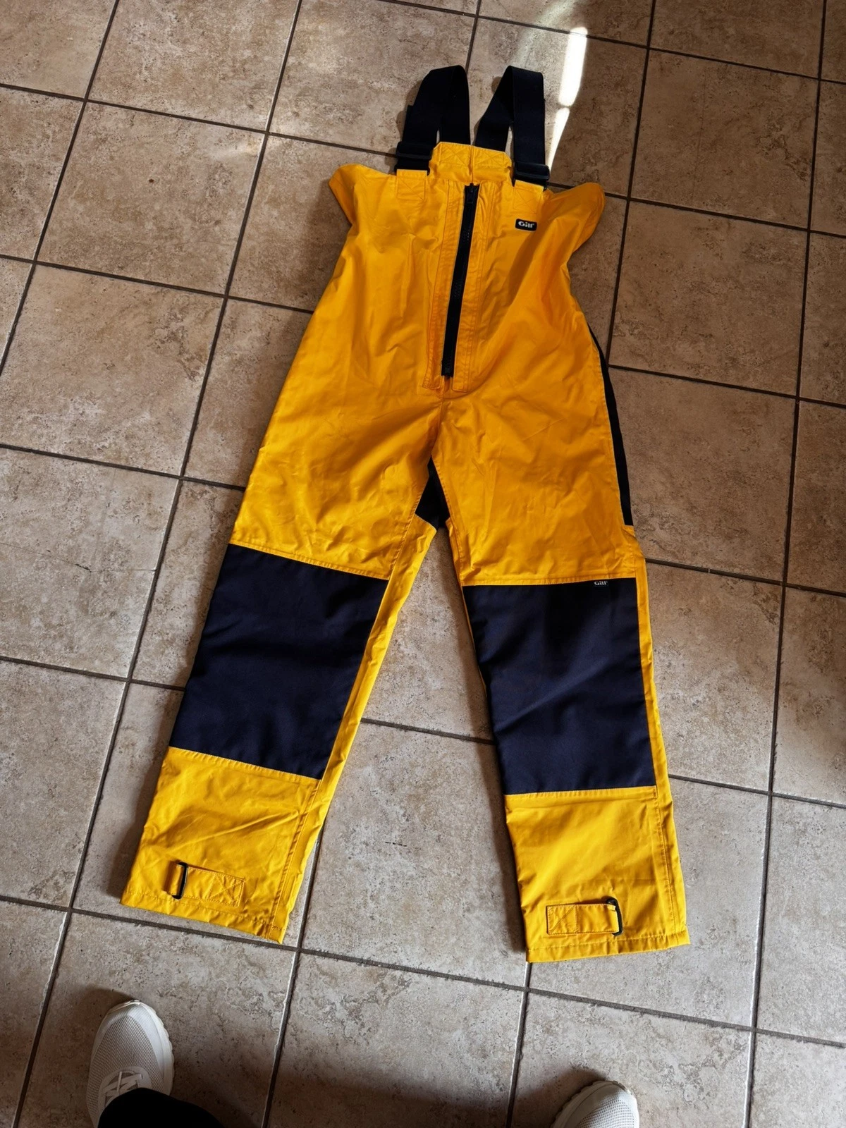 Gill Marine Key West Sailing OS5 Coastal Trouser Rain Bibs Size XS Yellow