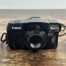 Canon Sure Shot 80 Tele Film Camera Black UNTESTED/FOR PARTS ONLY 