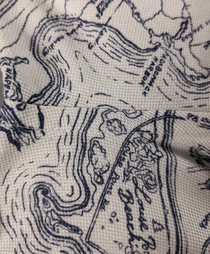 Ralph Lauren Poloshirt Herren M Map Print Strick Oxford Hamptons NY Long Island LESEN - Bild 11 von 19