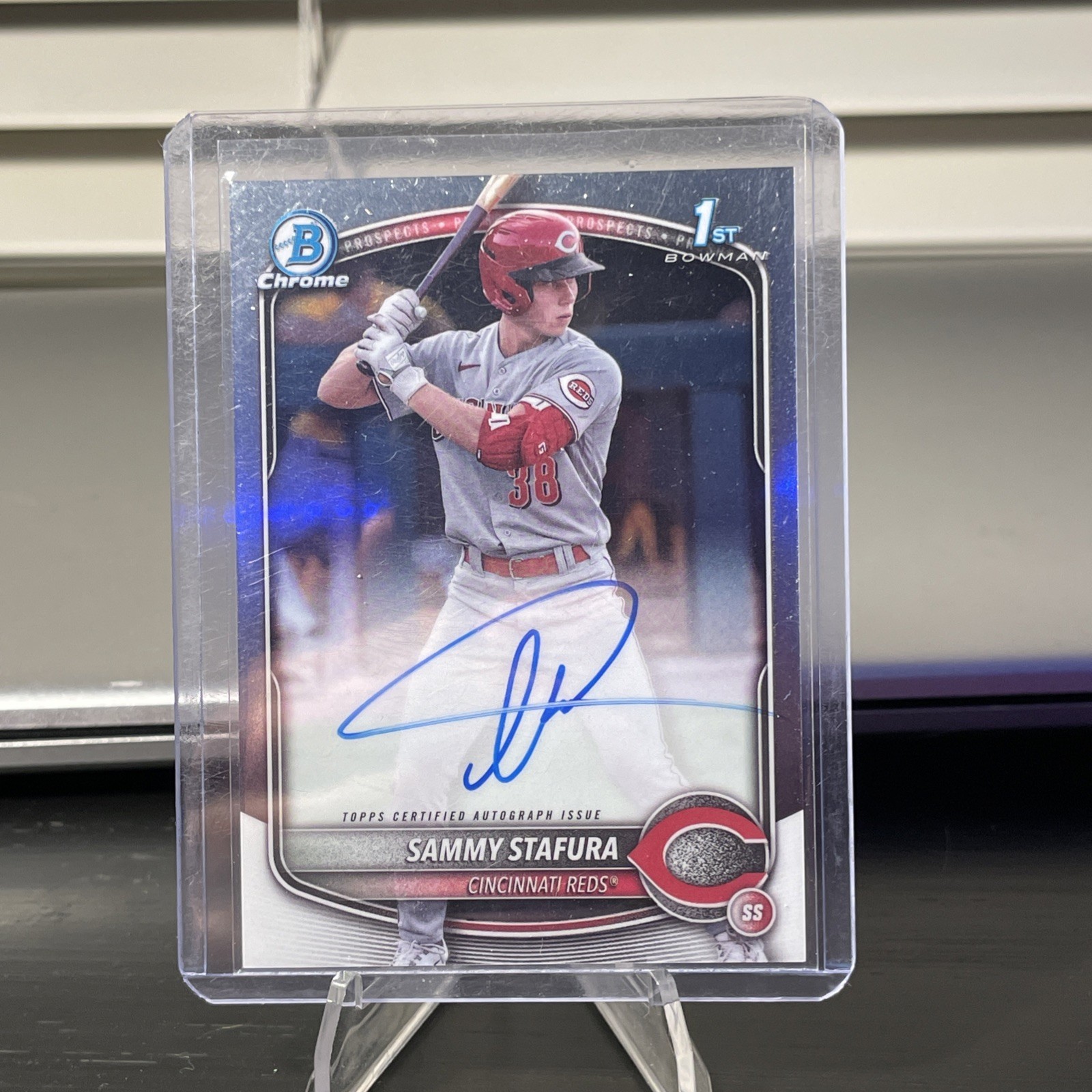 2025 Bowman - Chrome Prospect Autographs Sammy Stafura #CPA-SS (AU, RC)