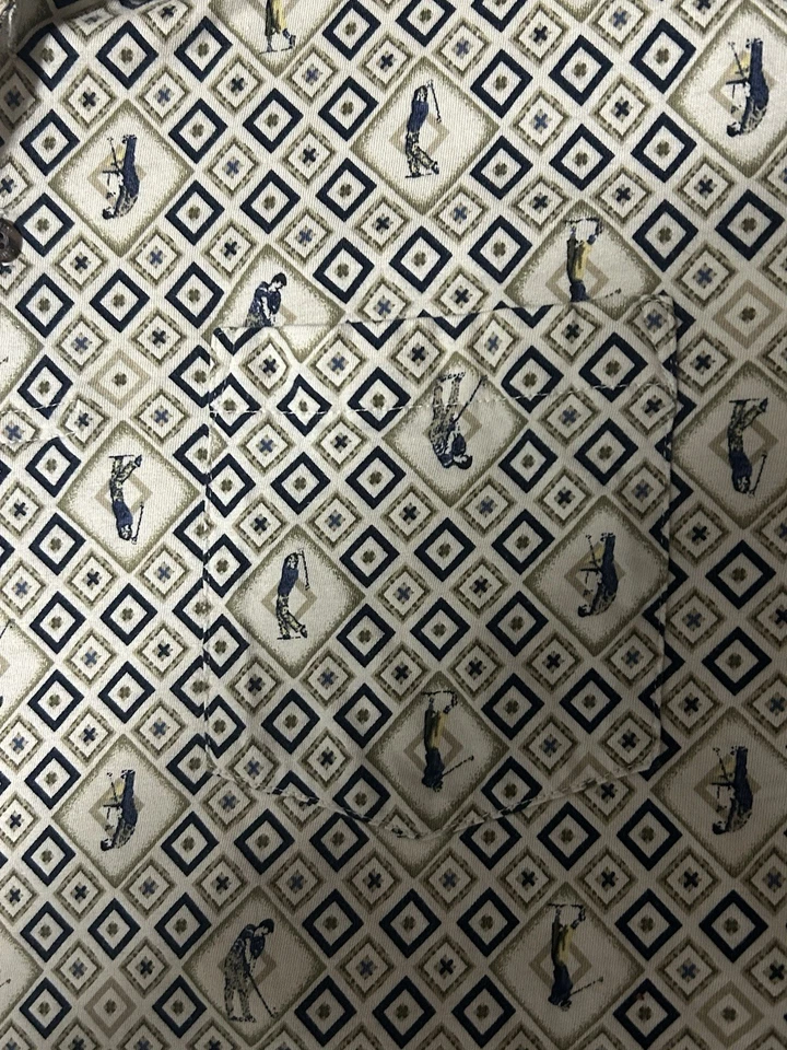 Vintage Penguin Sport Golf Polo With Golfer Print Size XL - Image 3 of 4