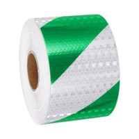 Reflektierendes Band, 3 Zoll X 82 Ft, Selbstklebend, FüR Autos, GrüN-Weiß