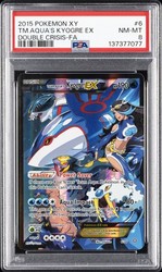 Team Aqua's Kyogre EX 6/34 Double Crisis Full Art Ultra Rare Holo