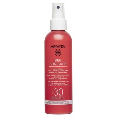 Apivita Hydra Melting Ultra-Light Face & Body Spray SPF30,200ml,Aloe ,Hyaluronic