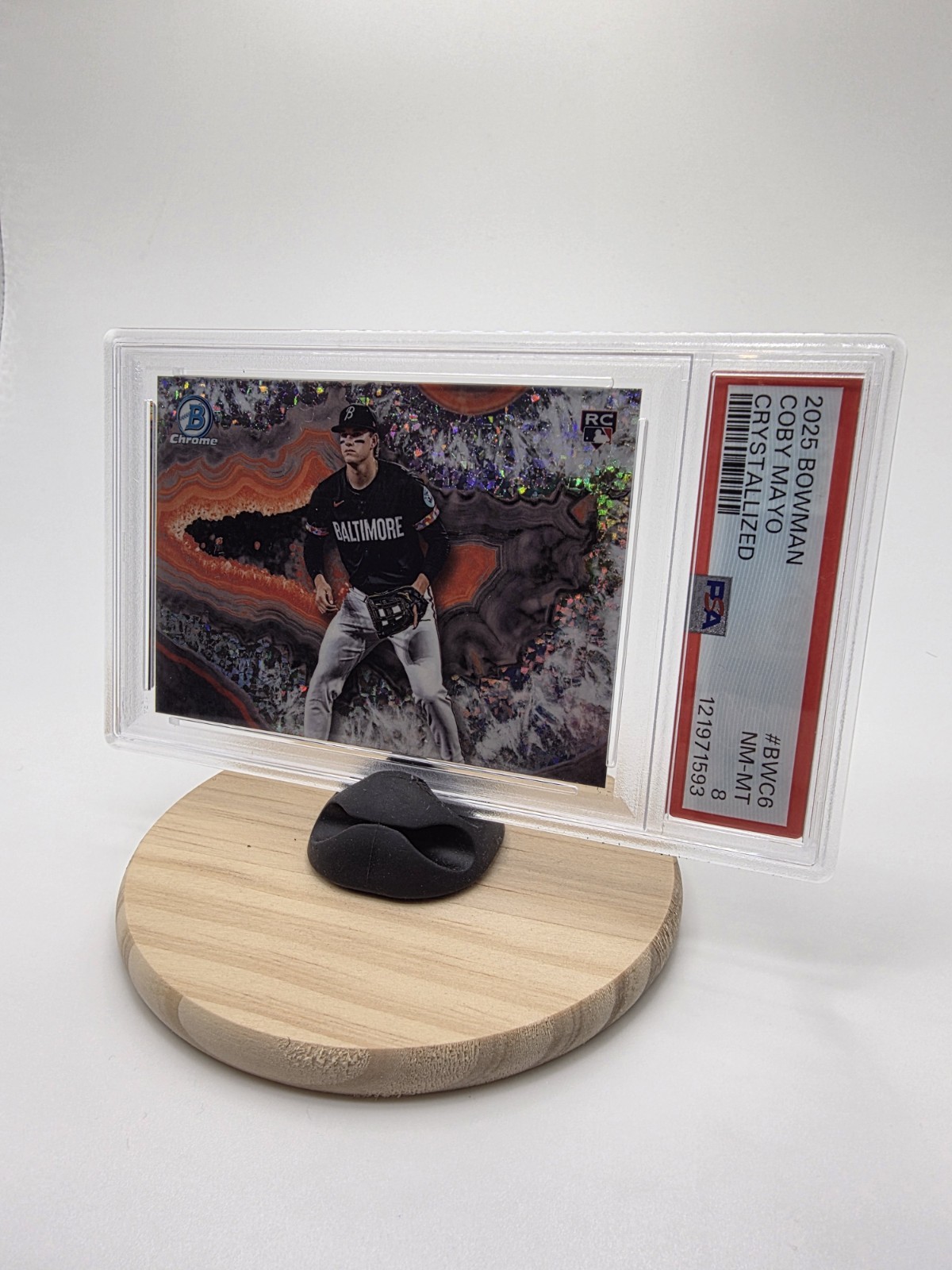 2025 Bowman - Crystalized Coby Mayo #BWC-6 (RC) Rare Ssp Case Hit