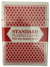 Playing Cards Brybelly Red Deck Wide Size Standard Regular Index 2 Jokers