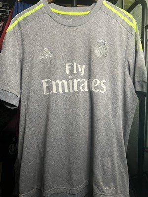 adidas 2015/2016 Real Madrid Sergio Ramos #4 Gray Soccer Jersey La