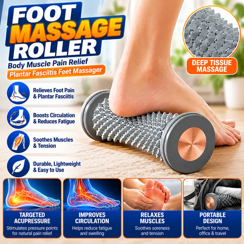 Foot Massage Roller Body Muscle Pain Relief Plantar Fasciitis Feet Massagern UK