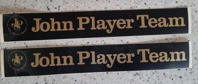 2 x original JOHN PLAYER SPECIAL JPS TEAM LOTUS AUFKLEBER STICKER