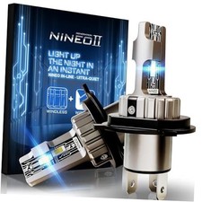 H4 BULBS, 9003 Light Bulbs, 300 Super Brighter, 6500K Cool White, H4/9003