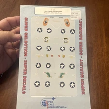 Superscale Decals 720610 1/72 Scale P-40E 49th FG Reynolds, Irvin, Ball, Kruzel 