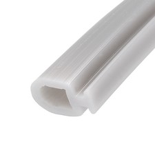 6.5mm x 5Meter Bulb Type Window Weatherstrip Silicone T-Slot Mount Seal Strip