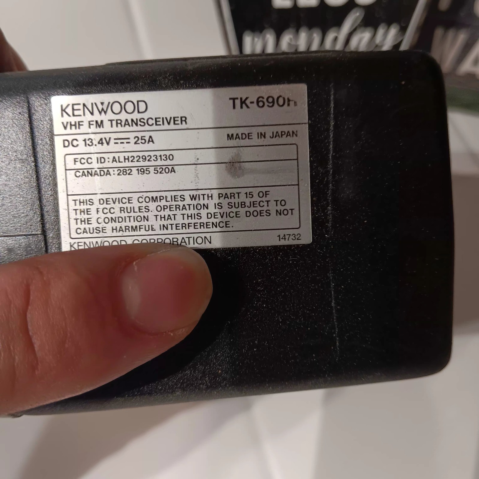 Tk 690 Kmc 27 & 28 KC 11 KRK 5 Kenwood MIC Radio Transceiver  vhf LOT