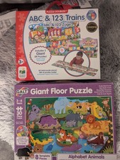 2 Kids Jigsaw Giant Floor Puzzles ABC 123 Animals