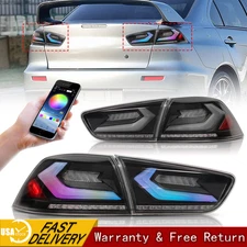 RGB LED Tail Lights For Mitsubishi Lancer EVO X 2008-2017 Start Up Animation