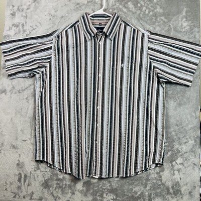 Engbers Regular Fit Shirt XXL 45 46 Multicolored Stripes Button Down Short Sleev