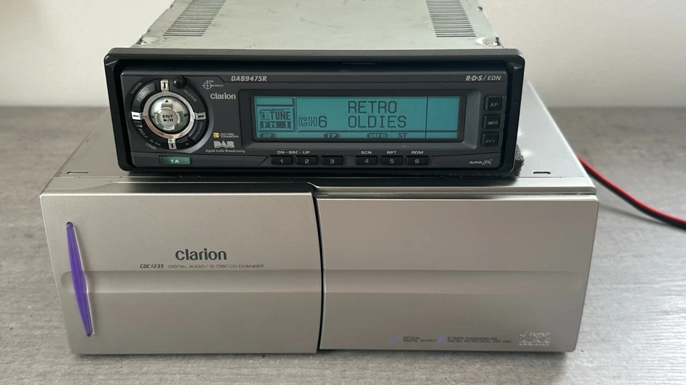 CLARION DAB9475R vintage flagship DAB tuner head unit + CDC1235 CD-changer - Bild 4 von 4
