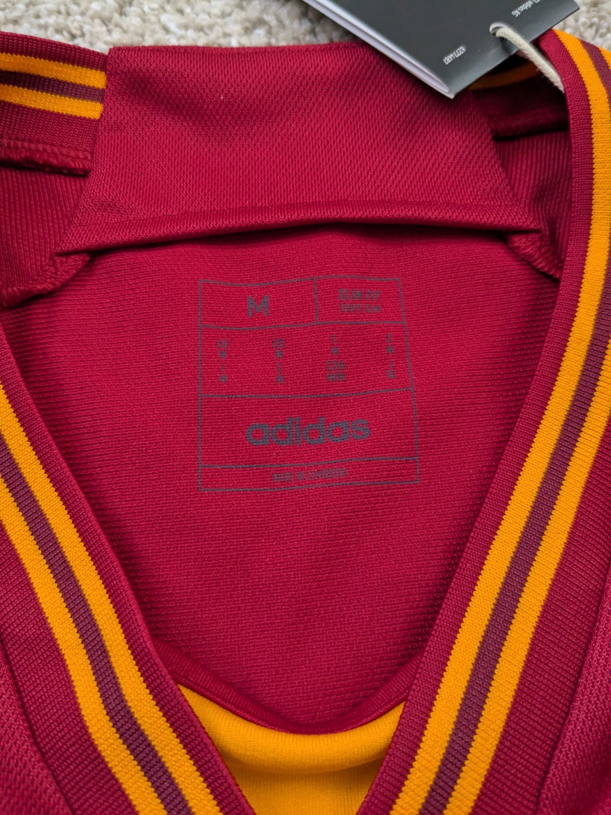 Adidas AS Roma Home Jersey SPQR Size Medium