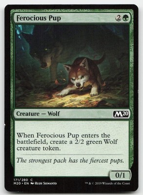 Ferocious Pup #171 (LP) Core Set 2020 M20 Magic MTG