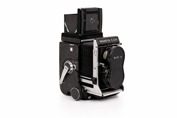 Cámara Mamiya C330 Professional 6x6 120 TLR con lente Blue Dot 80 mm f/2,8