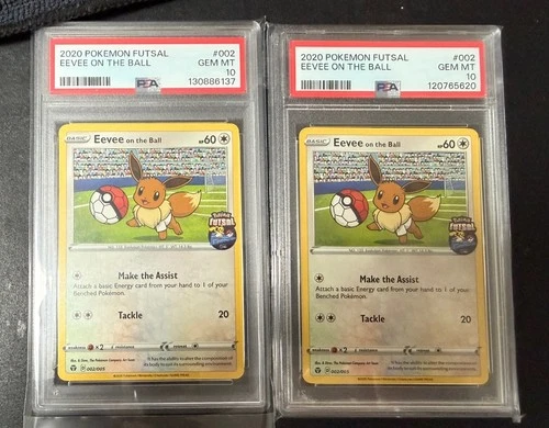 Eevee On the Ball 2020 Futsal UK  Promo PSA 10  002/005 (New Cert!) - 1 Slab