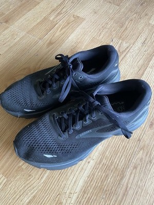 Brooks Ghost 15 Womens 10 Triple Black Running Walking Gym Athleisure Shoes