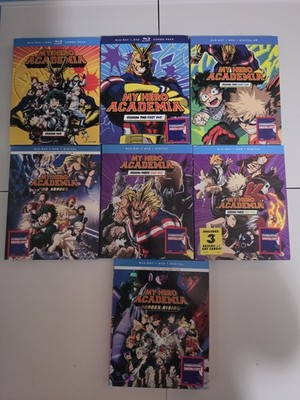 My Hero Academia Season 1 - 3 + Two Movies Blu-Ray and Dvd