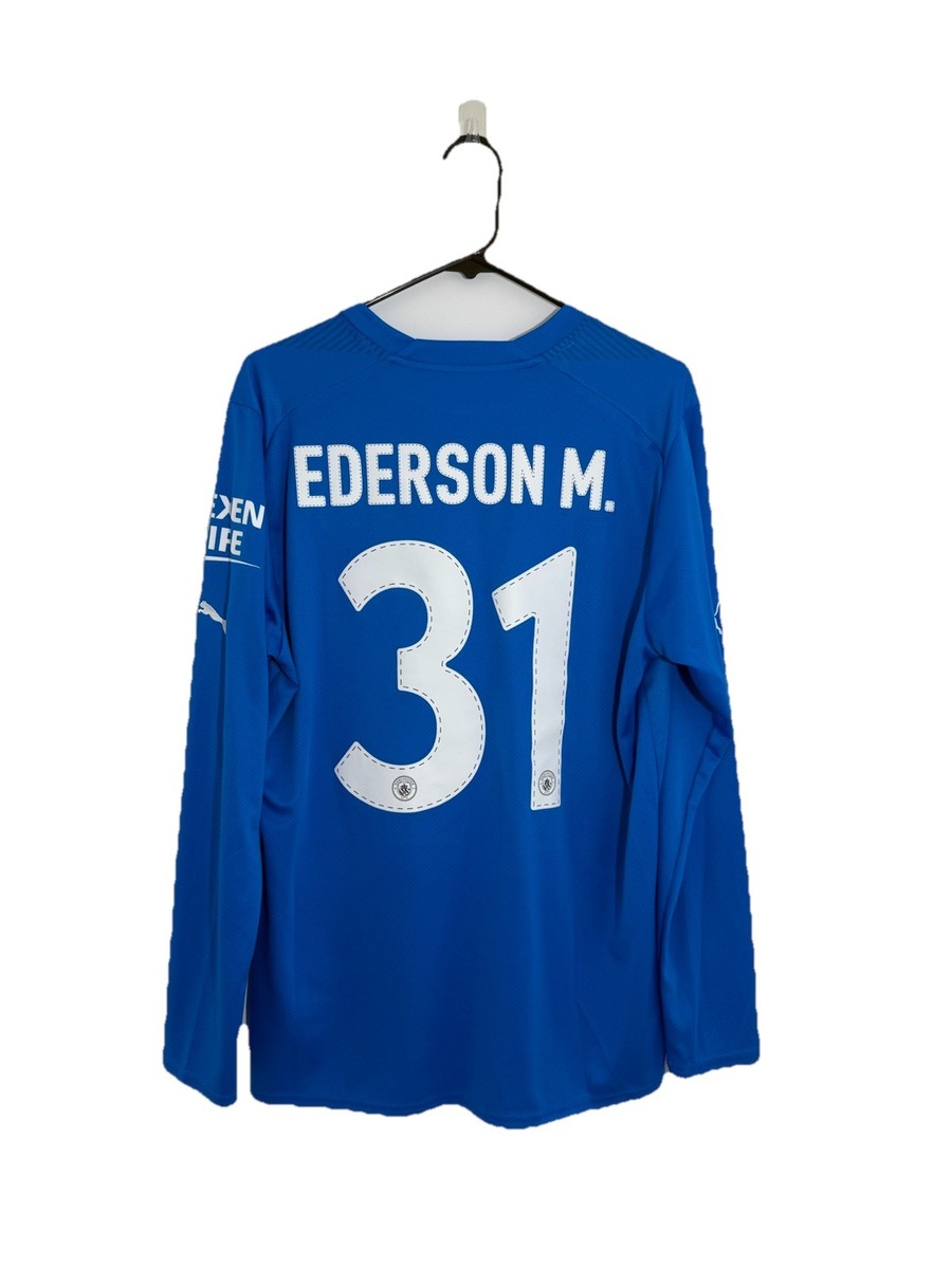 Manchester City Ederson #31 2022/23 Large Away Euro GK Shirt BNWT